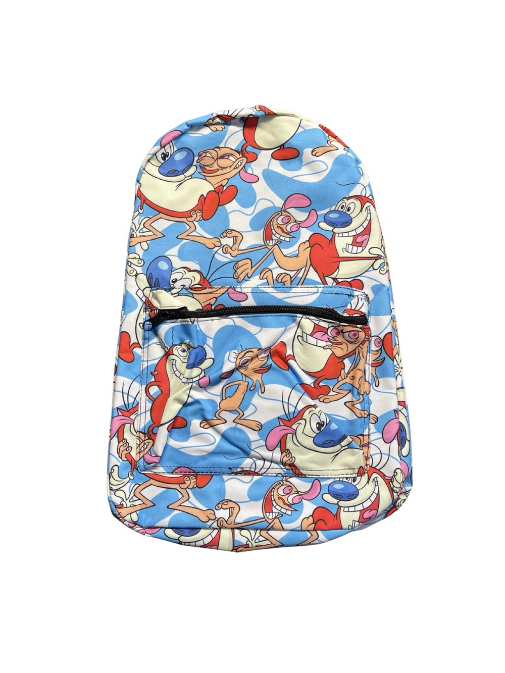 Ren And Stimpy Cartoon Character Blue Backpack: Hot Topic